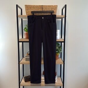 NWT Buki Take 5 Pant Rib Knit Luxury Technical Sportswear Slim Leg Pant, Large